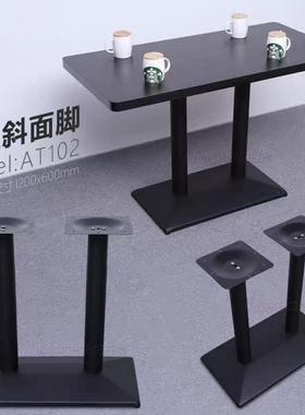 艺碳素板方桌子HAU腿岩板支撑架金属餐台铁桌脚架茶几圆长桌底钢