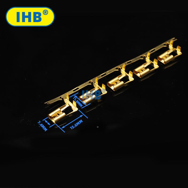 6.3旗HOY型插簧横连厂家L型压弯头绕冷式连端子插簧接线端子