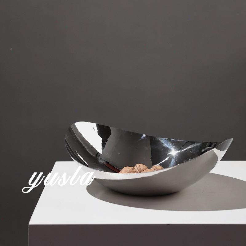 现代简约客样厅茶几水果厅吧台果盘酒店餐别墅板间盘摆件ENE软装