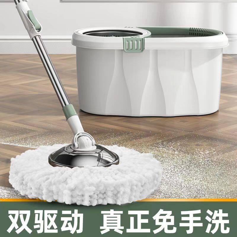 新款旋转拖把家用酒店免手洗拖布地拖拖把一拖净省力旋转式墩布桶
