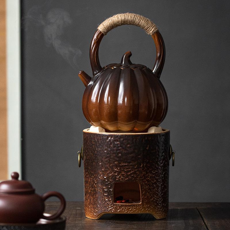 复热陶煮茶器家用户外提梁壶明火耐烧水壶碳炉ULM酒精炉茶壶壶底