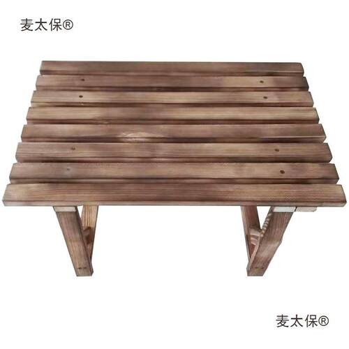 单层碳防腐化花台架长条室内阳户木外多层多肉麦太保架子鱼缸架子