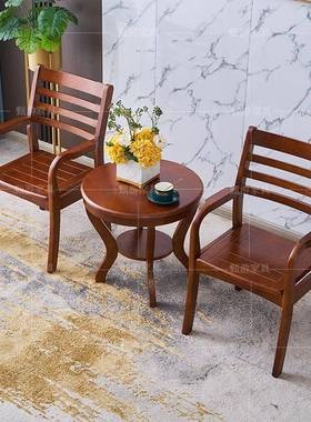 实木椅子家用老人椅带扶手椅GRU简约电靠脑背休闲书桌餐餐厅酒店