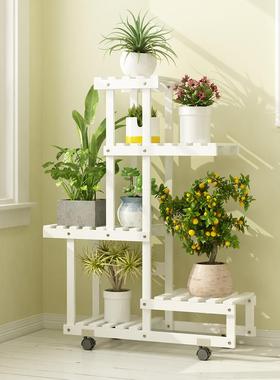 阳台花架子多层室内外客厅实落木地欧式绿萝吊兰挂置植STM20181物