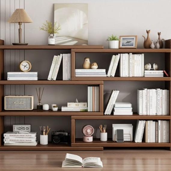 实木架桌家面置物架儿童书桌收纳架用桌上小BWW书书柜柜办公室储