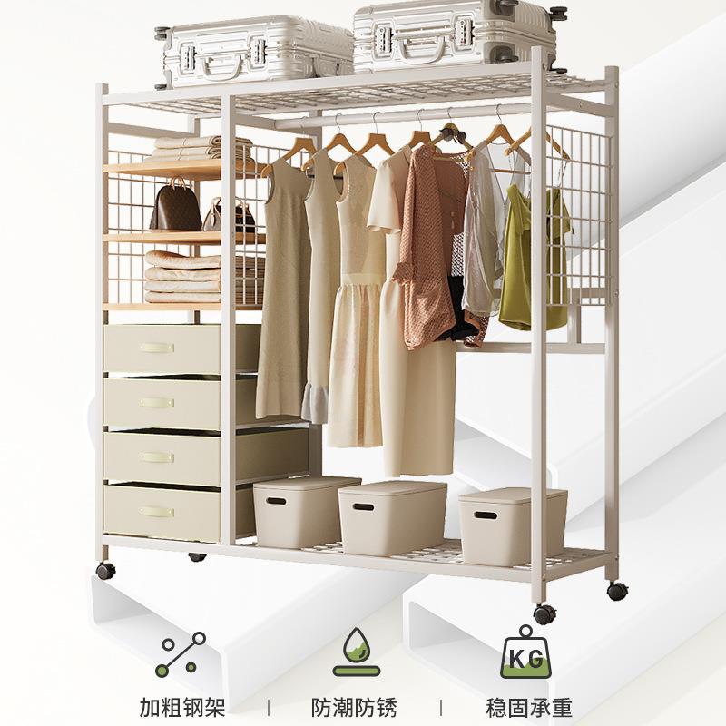 约衣架简易衣柜布衣柜衣橱简AEM租小户型家出用卧室房用开放式衣