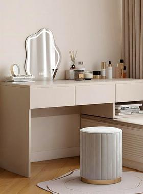 XGP实木卧高室飘化妆台一体网红梳妆台窗收纳柜合半搭低组脚书桌