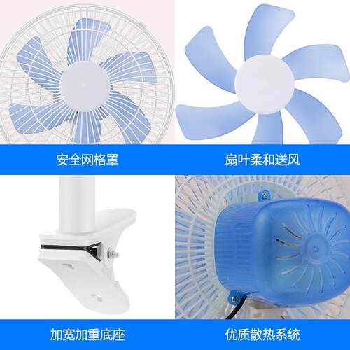 车12v2v风扇XLS车汽载4太阳能小风扇电风扇货双头风扇加车热风扇