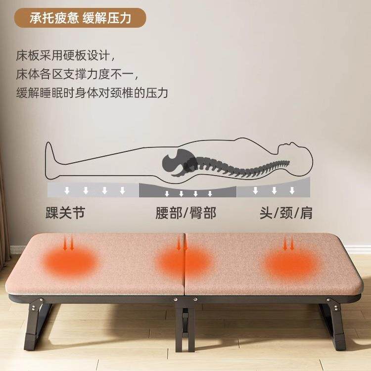 折叠午办公室午睡躺椅单人SZG成人简易便携硬床板陪床护小休床行r