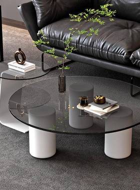 民大理石岩板圆形方家用客厅小户型出租宿奢现代屋简约创轻NEV意