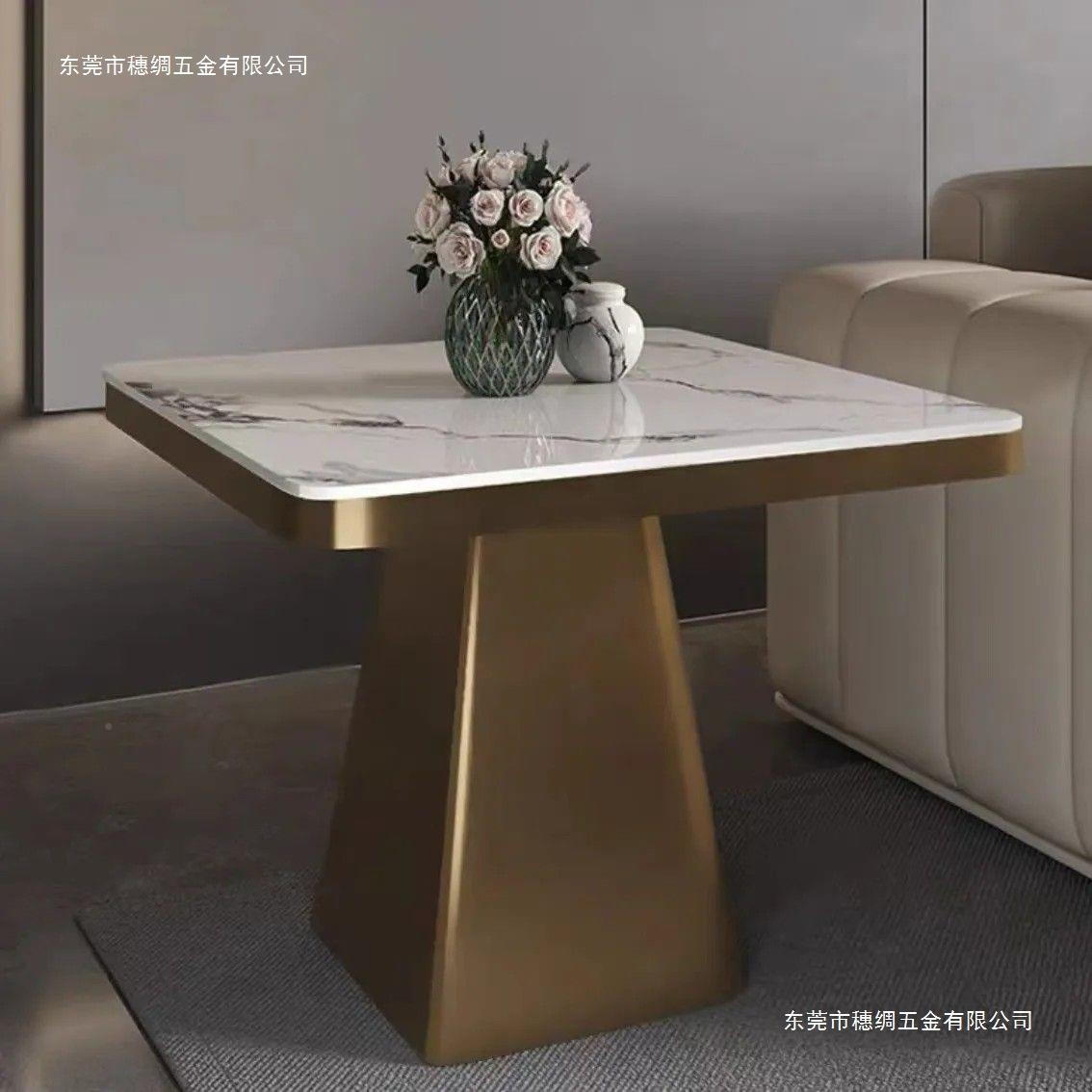 2岩板沙发边几术艺感2轻奢意式05年新款NRL方形设计师茶桌