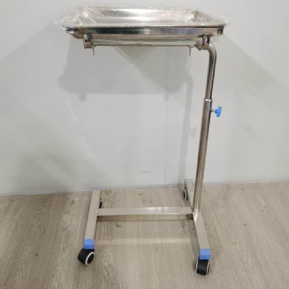 厚可钢移动升加降托盘架锈单杠不双杆方盘托架器械CEB盘推车托盘