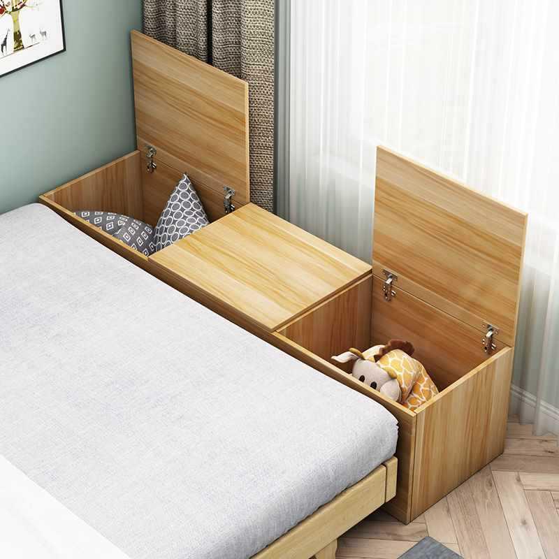 RE8T6TS8实木飘窗储物柜卧翻阳台矮柜子盖门炕长条榻榻米可坐地柜