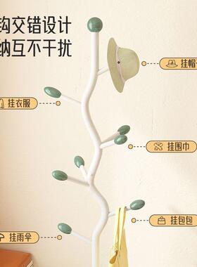 奶室油风收纳篮落地帽卧落地挂衣架58553可移动衣带轮转角床边脏