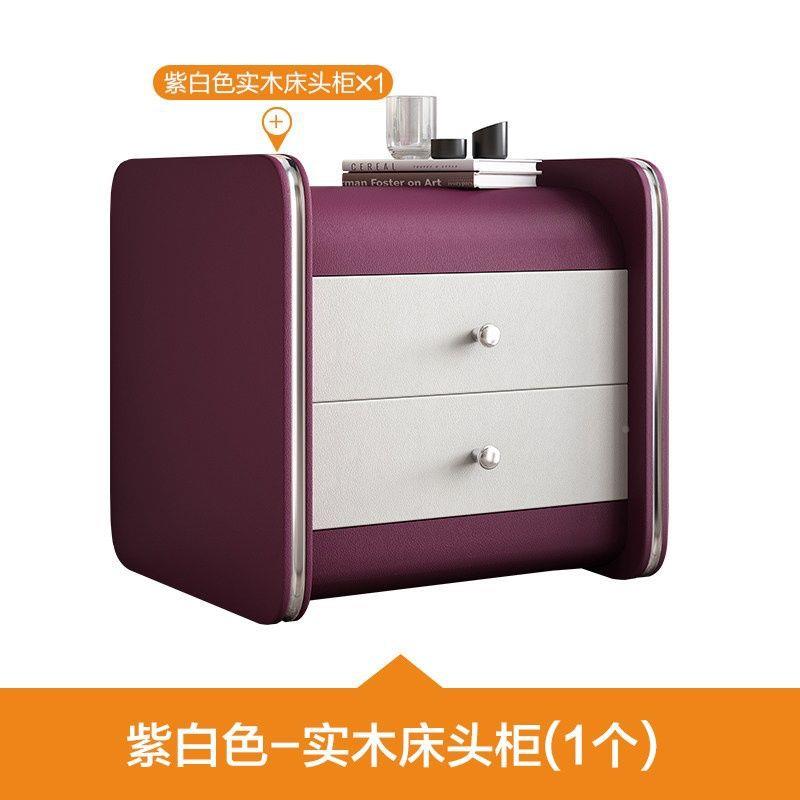 格杰仕头柜现代床室地柜现代简约床头柜柜时卧尚抽屉储物收395纳