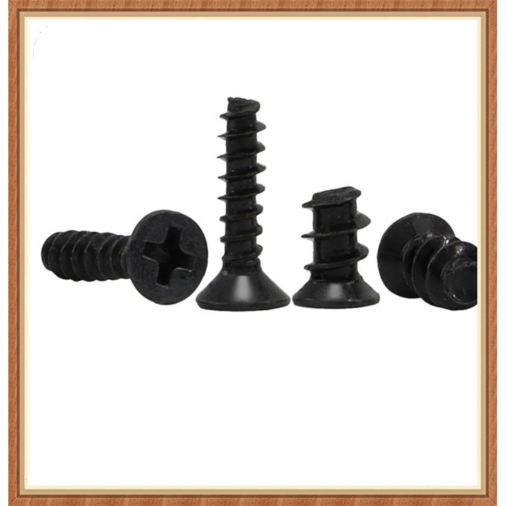 M1M1.2M.攻4M1.5M1.6M1.7黑色十字沉头YJS1自攻丝K螺B平头自螺钉