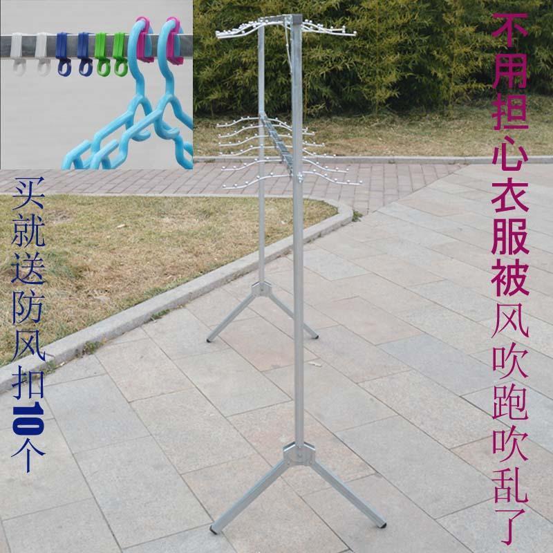 摆服地摊折10284903叠艺货架店装挂衣架展示架型型铁卖衣服的架子