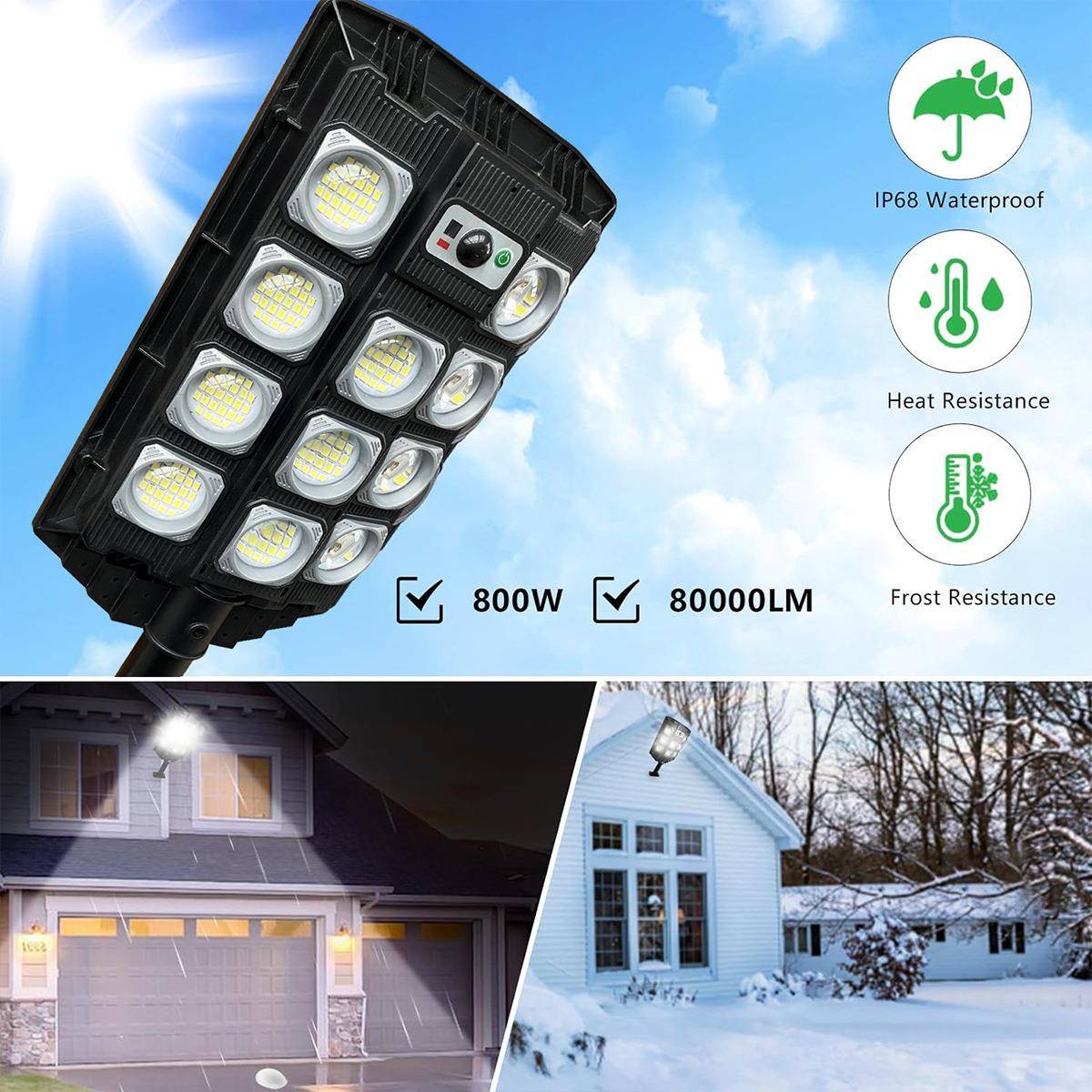 新款阳能大路灯用明人体AGO感应灯农村庭院一体路家太灯太阳照能