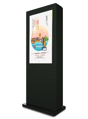 户外雨/棚立式广50WHJ-YY告机5/6/7586/98寸网络显示屏防水55室外