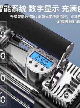车充气泵打气泵高汽PTY车用携便式轿车电动轮载胎12V双缸压气泵数