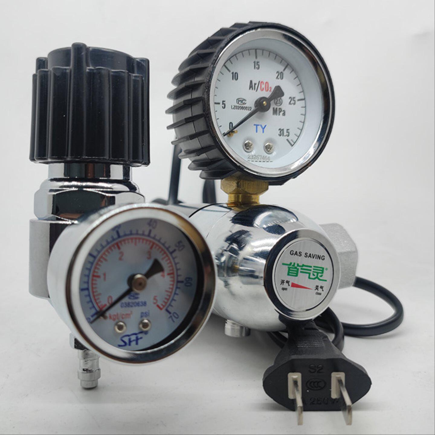二氧化碳表减压阀CO2混合气体加热表36V220v气保焊机配件防摔省气