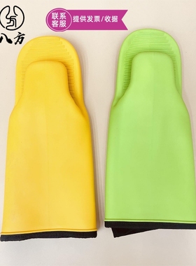 商用肯德基生熟品手套耐高温胶/隔热手套/绿色手套/包邮24H内发货