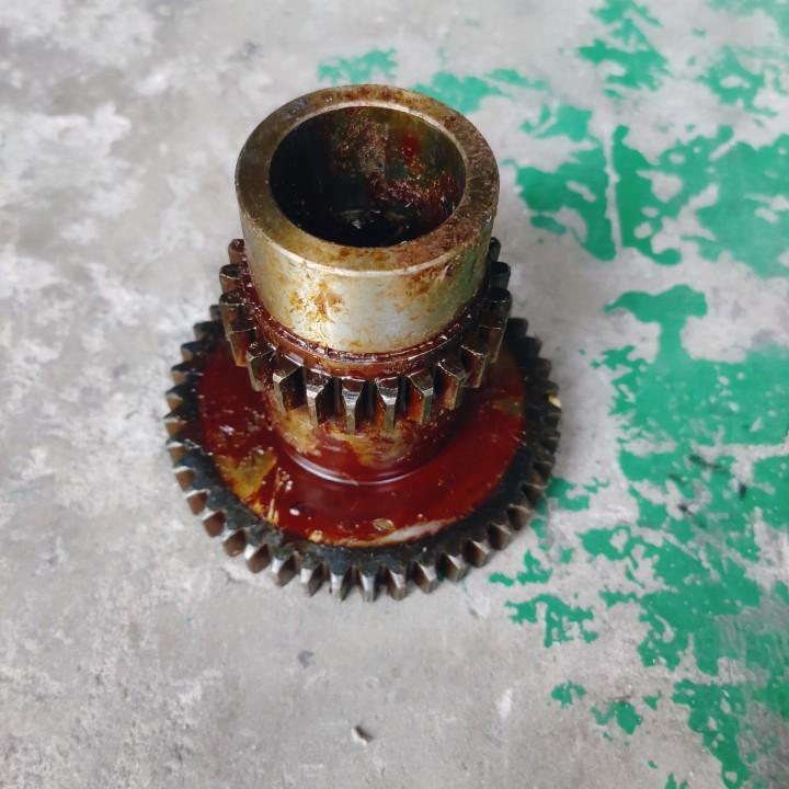 南京盐城C618 C6136车床2067B双联齿轮Z25/43模数3内孔46高119