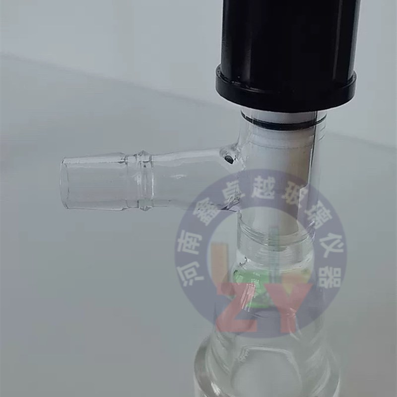 旋蒸玻璃放料阀四氟下放料口阀10 20 30 50L旋转蒸发仪器配件厂家