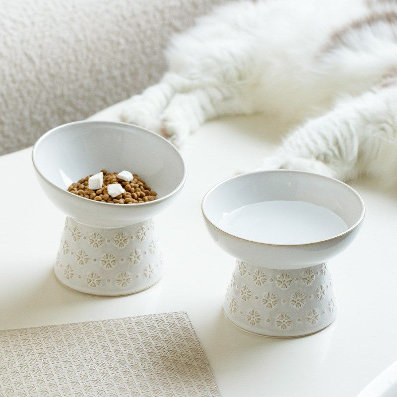 猫碗陶瓷水碗粮碗套装法式雪花浮雕高脚护颈狗碗斜口平口大容量,饰品/流行首饰/时尚饰品新,其他DIY饰品配件,淘宝优惠券,粉丝福利购,淘宝优惠卷