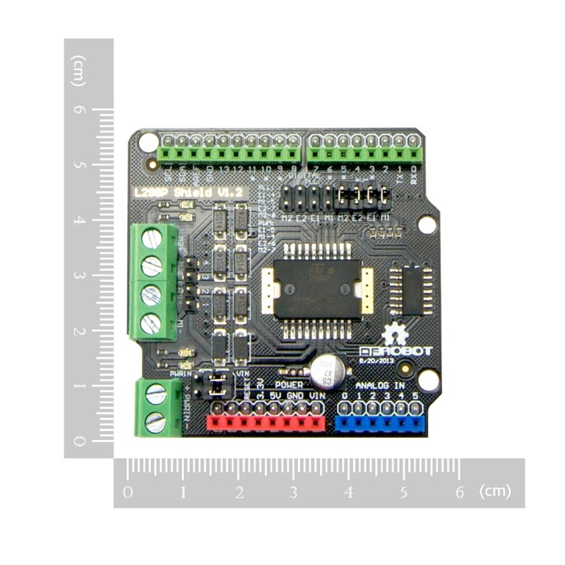 DFRobot L298 arduino控制板扩展板 2A大电流双路直流电机驱动