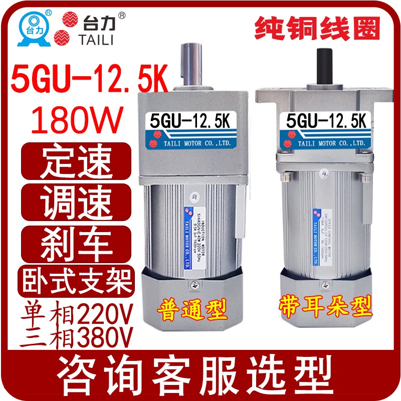 5GU-12.5K台力180W定调速减速电机电机5IK180GU-CFSF5IK180RGU-CF