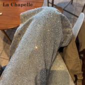 直筒裤 高腰显瘦复古窄版 女春秋新款 拉夏贝尔满天星烫钻阔腿牛仔裤