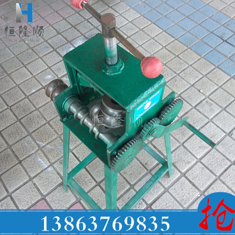 滚动弯管机 多功能方管圆管折弯机 38电动/手摇弯管机带磨具