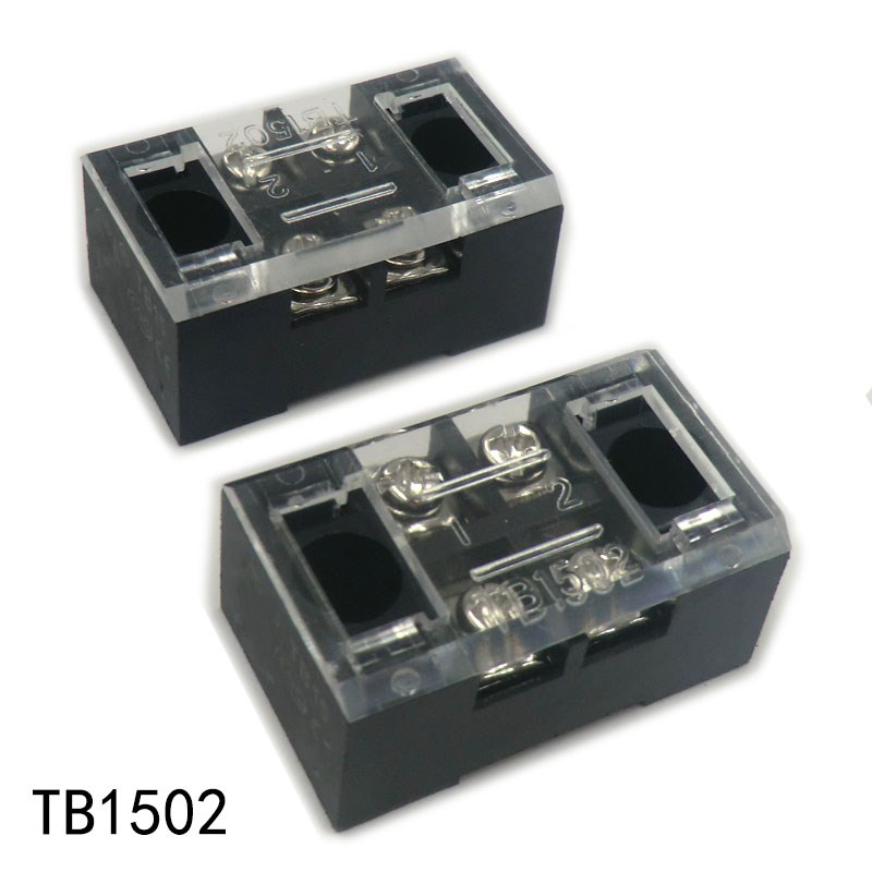 TB1502栅栏式双排接线端子带盖免焊接线TB1502
