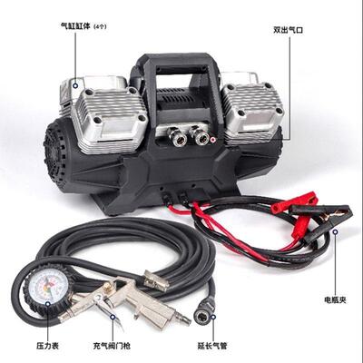 F6T车载充气泵四缸高压功用率缸越野SUV大GYG货车房车双通轮大胎