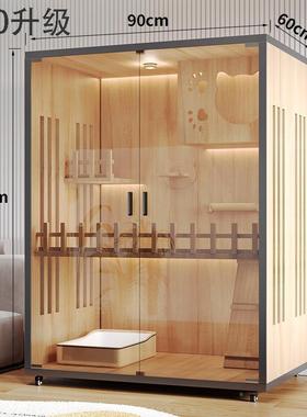 别房子宠物墅猫窝室内子猫DD102204舍城堡猫笼家用子猫玻璃柜柜猫