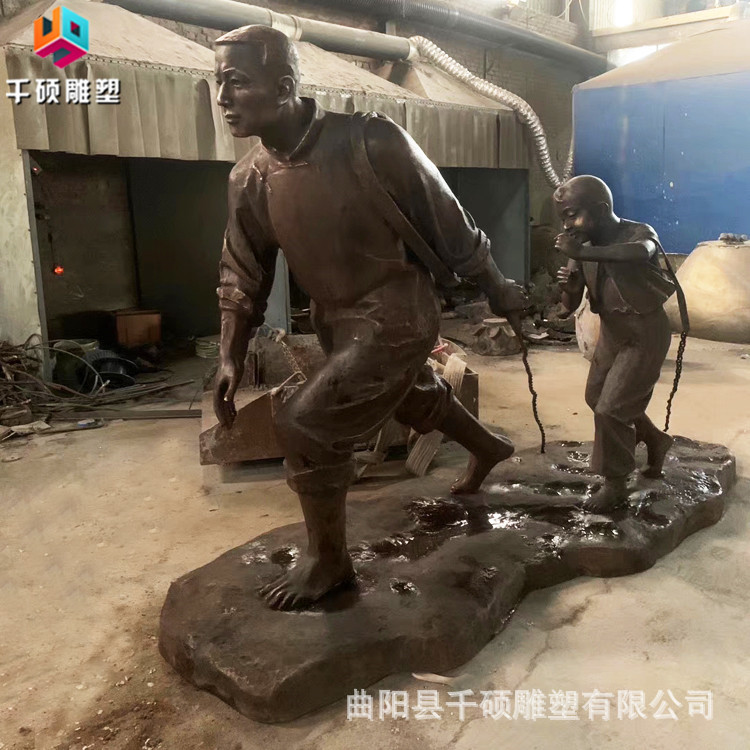 制定铸铜名人广场商业街景观摆件