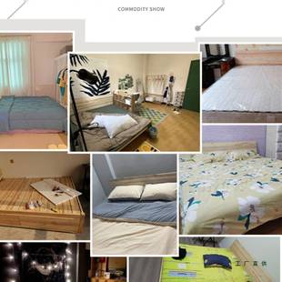 实木榻榻米床架子无床人头出租房专用宿双落地民矮床1.25985单人