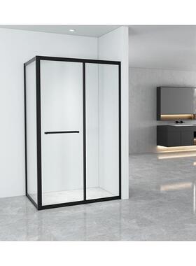 房洗L型淋浴房室玻璃隔断浴FS12821干湿分离卫生间一体式推拉门澡