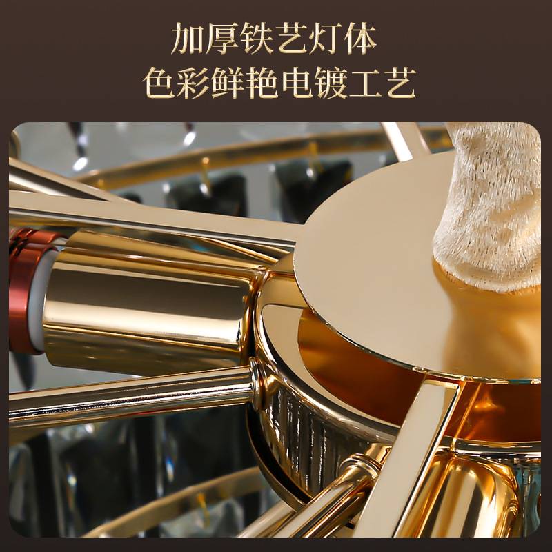 水晶吊灯2025新款客厅主灯轻奢大厅灯现代简约餐厅卧室灯中山灯具