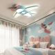 飞机灯男孩房间卧室灯现代通简幼铁儿园儿童Ceiling卡灯艺约led吸