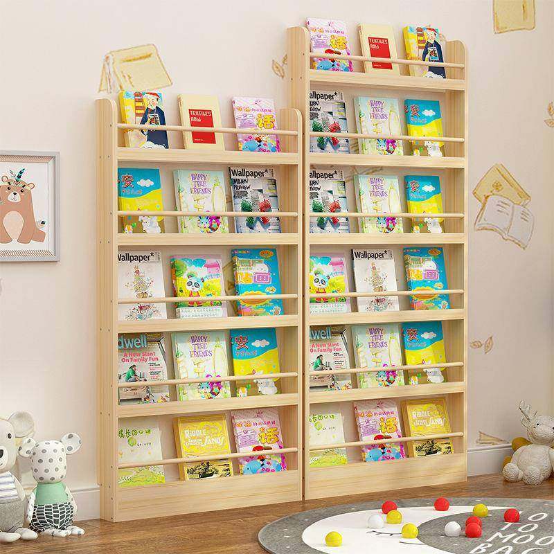 GVWQKDb475实木儿童书绘本架收纳架置物壁挂墙面家用小3型落地宝,收纳整理,书桌收纳置物架,淘宝优惠券,粉丝福利购,淘宝优惠卷