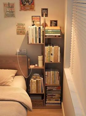 家创意树形落KJP地书架客纳厅多层置物架实木生板用简易收储物态