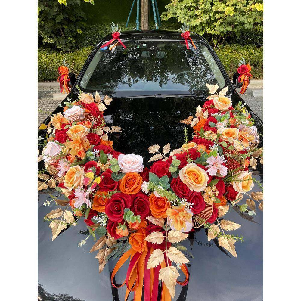 U花U型婚车型饰主婚车装车头花套主车车结婚车队套装仿真头车花装,家居饰品,餐桌花艺,淘宝优惠券,粉丝福利购,淘宝优惠卷