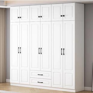 全实木衣柜家用无品牌/卧室简组装儿童易子欧式出房租用大衣柜橱