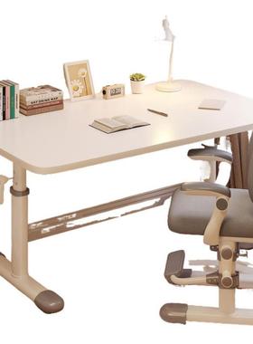 手桌摇升降子办公桌学习桌调节儿童桌椅装书套房高档书桌电WKL脑