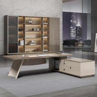 台办公桌老板桌简约咨询客服现代大班创总意公桌椅组合套办装经理