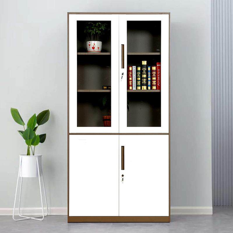 乐华拆装钢制文件柜窄薄边带锁铁皮办公洛室河档案凭证CZWJG柜边