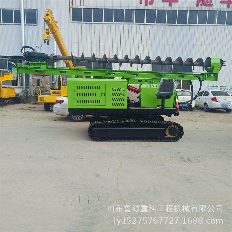 高支腿山地光伏打桩机螺旋钻