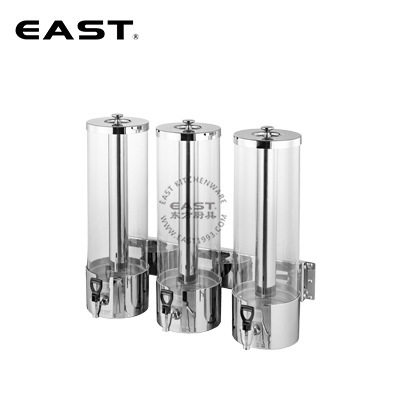 挂墙式不锈钢PC透明果汁鼎 三头【EAST东方厨具】